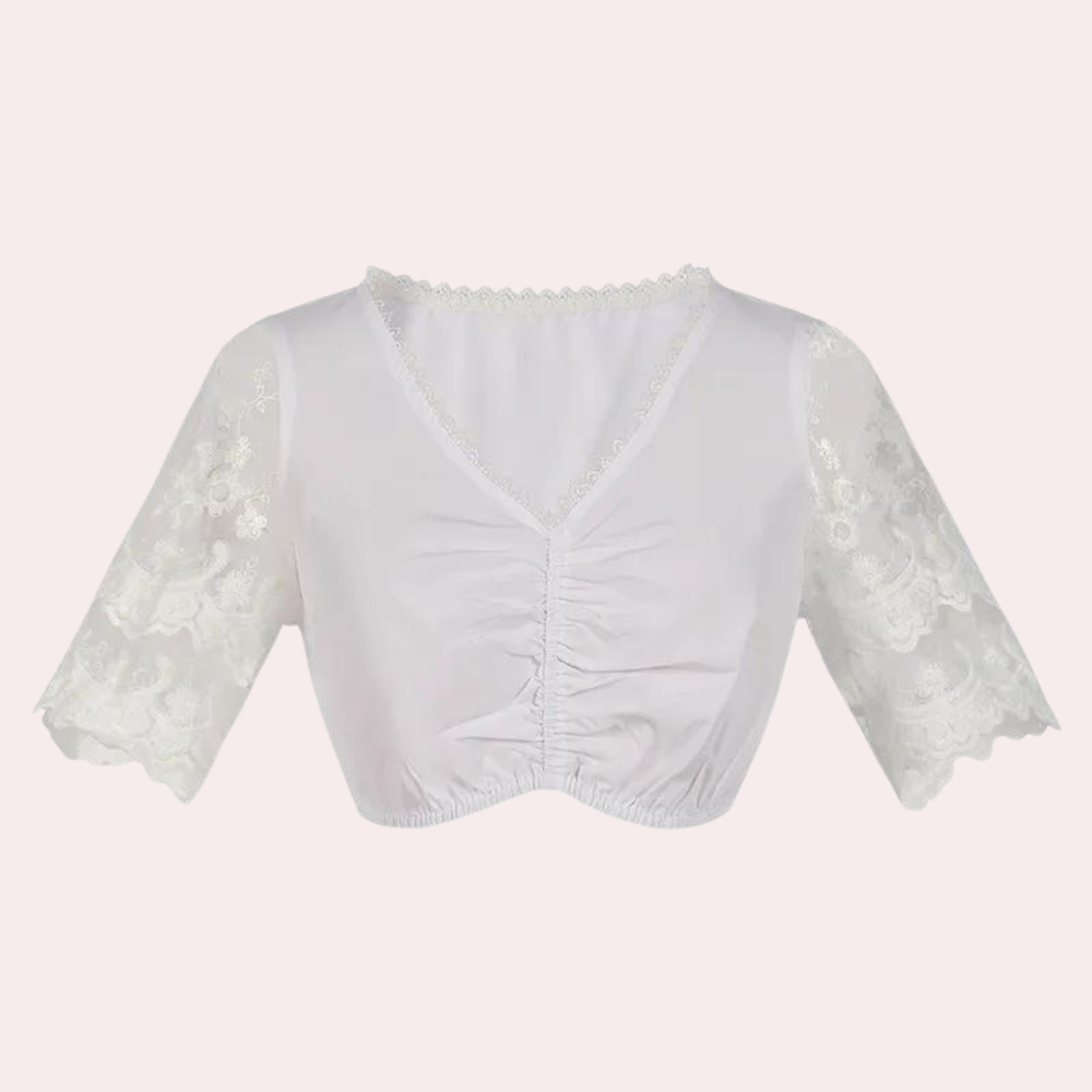 Dirndl Damen Grün Edelweiß Stickerei - Andrina