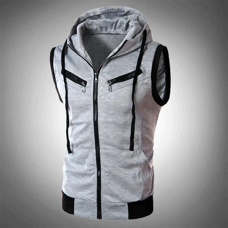 CARSON - Slim Fit Weste mit Kapuze