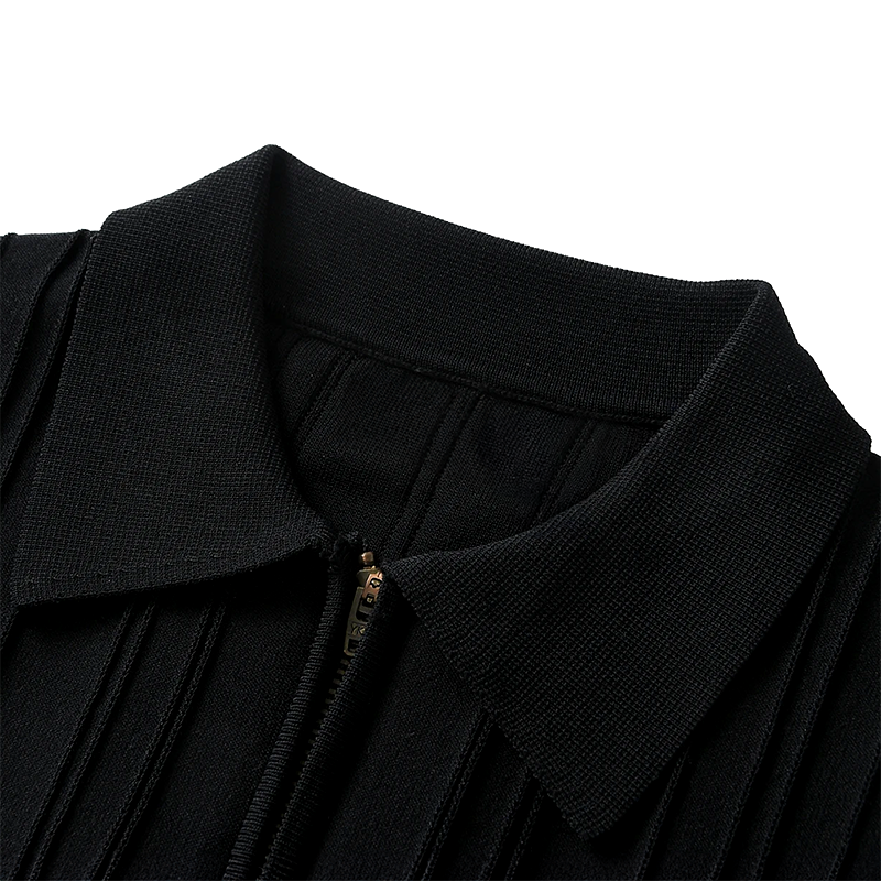 Ewiges Velours-Poloshirt aus Strick