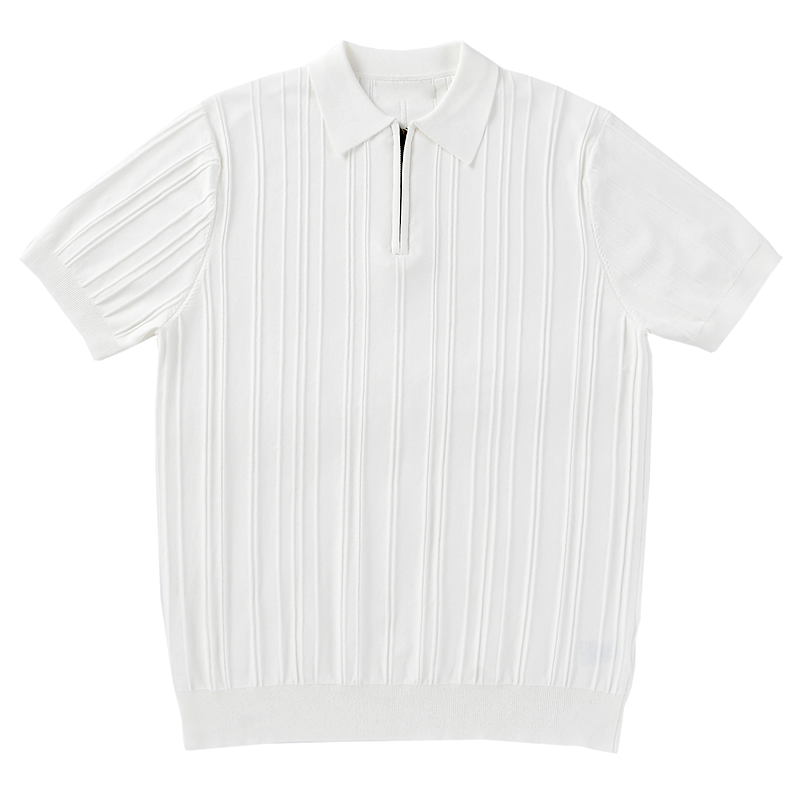 Ewiges Velours-Poloshirt aus Strick