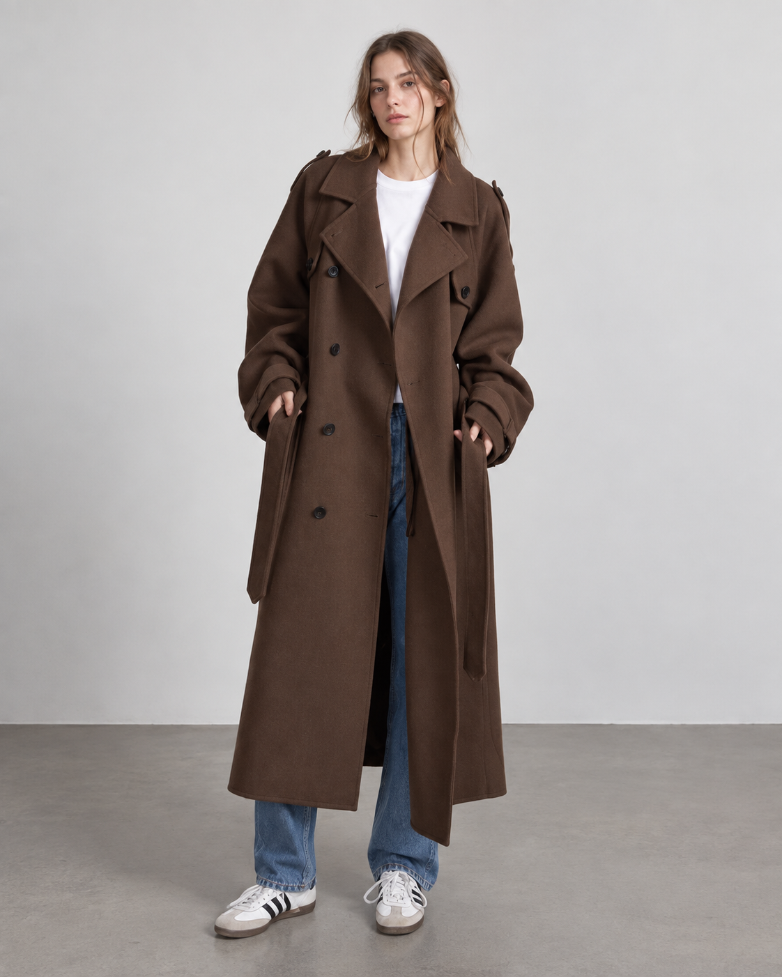 Trenchcoat & Jeans