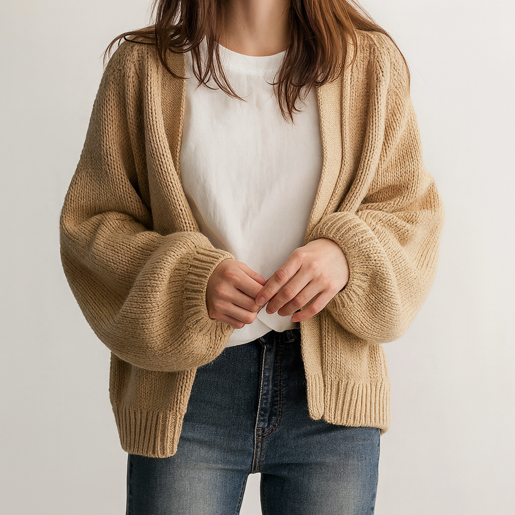 Damen Strickjacke mit grobem Strickmuster - Robyn