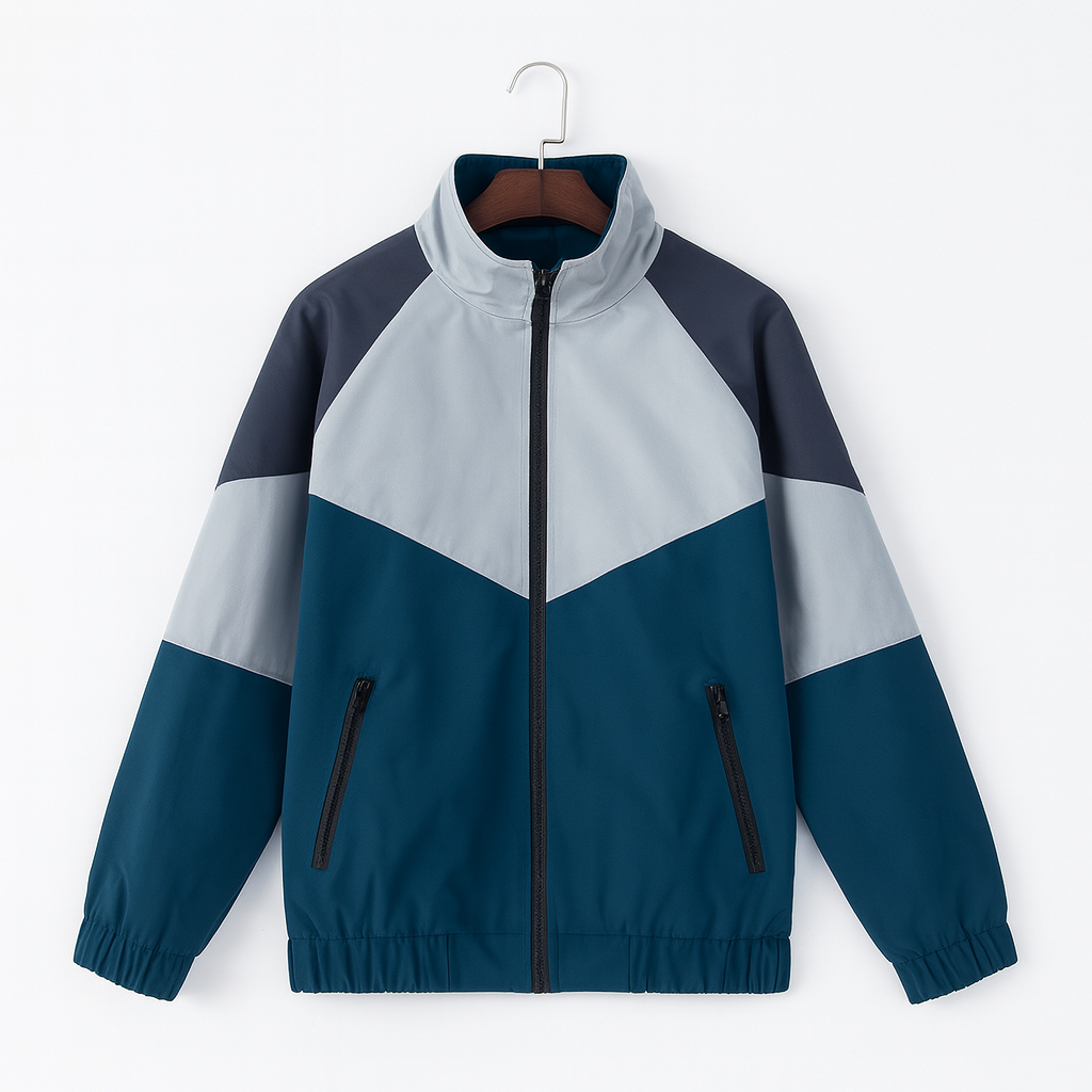 Sportjacke mit Farbblock-Reißverschluss - Axton