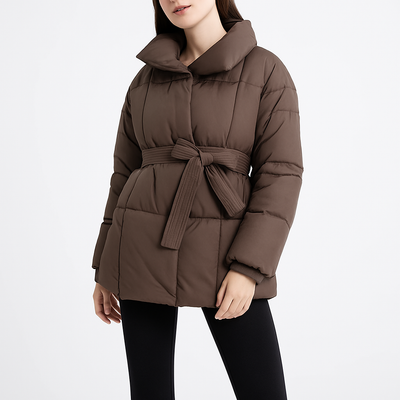 Modischer Damen Wintermantel mit verstellbarem Gürtel - Freja