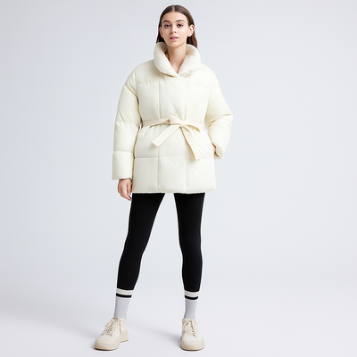 Modischer Damen Wintermantel mit verstellbarem Gürtel - Freja