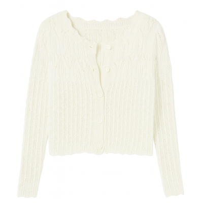 Durchbrochene Strickjacke - Elva