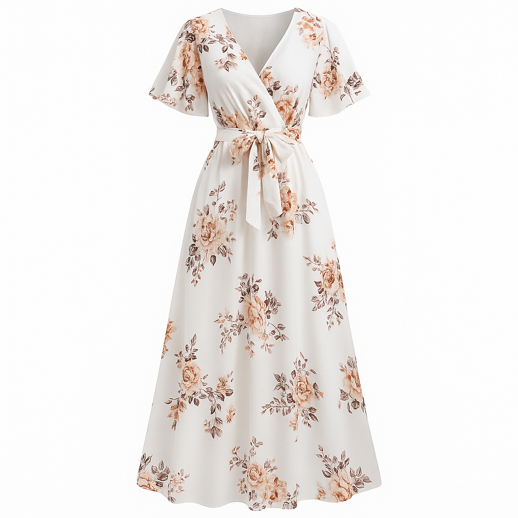 Langes geblümtes Kleid für Frauen - Sorelia