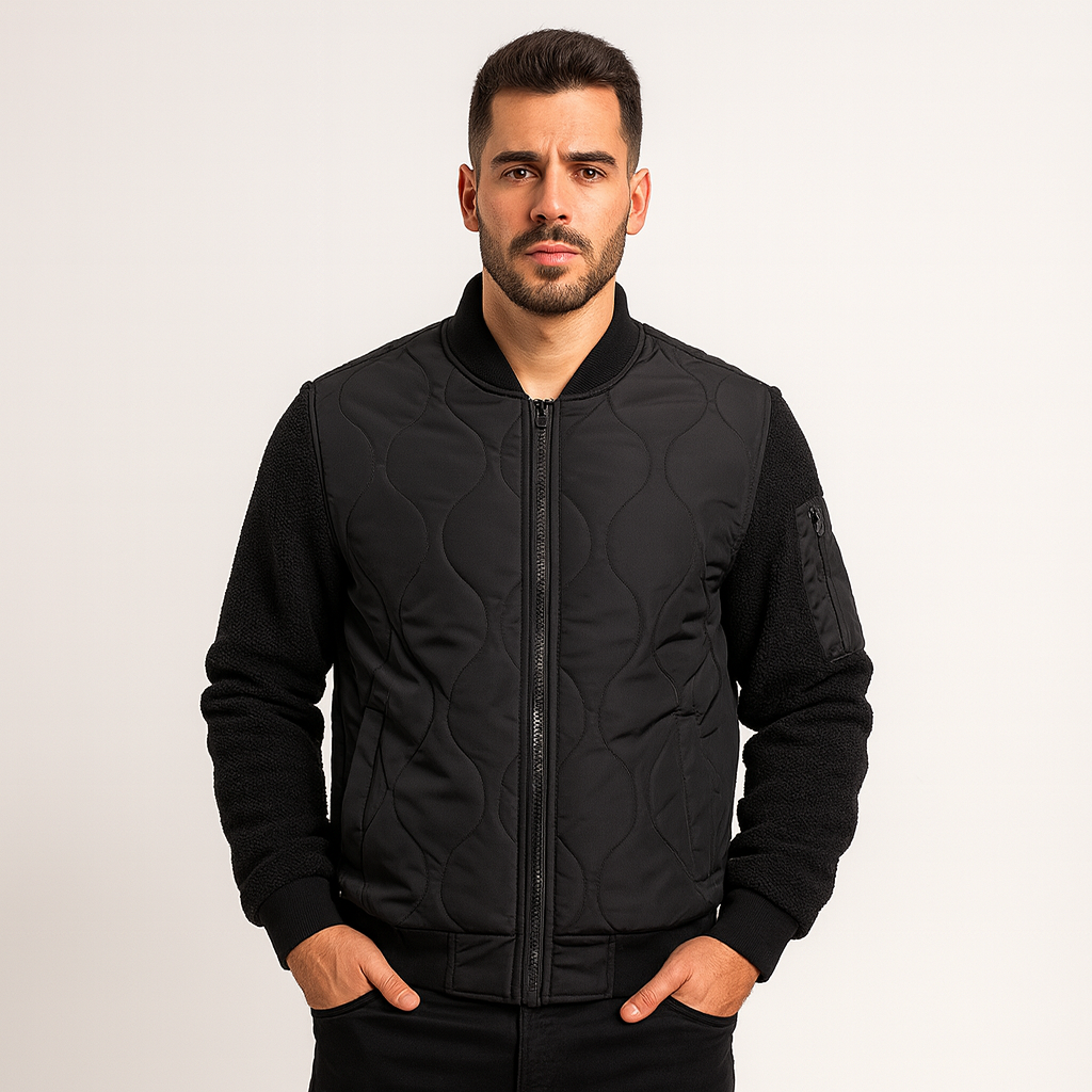 Herren-Bomberjacke aus veganem Mischgewebe - Auren