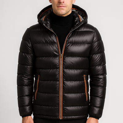 Herren-Steppjacke mit glänzender Oberfläche - Maden