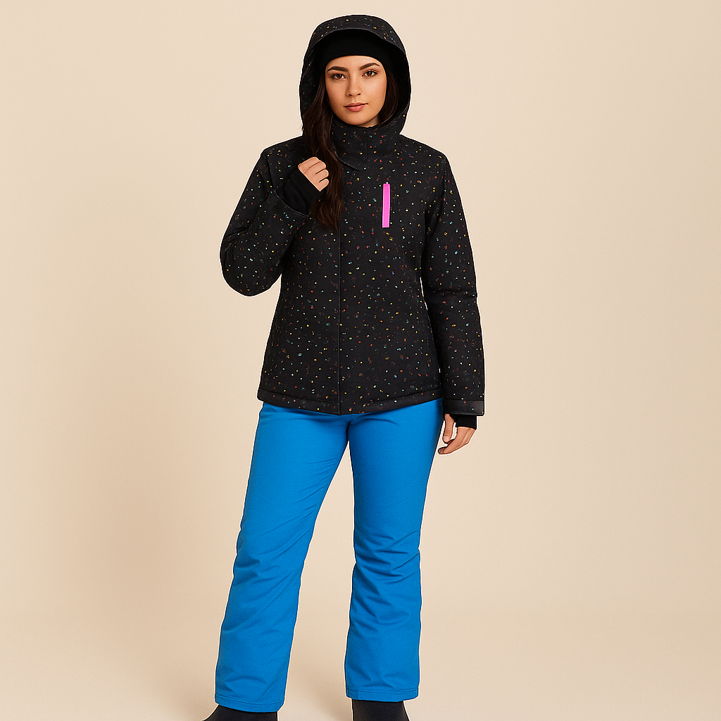 Warmer und wasserdichter Skianzug für Damen - Liora
