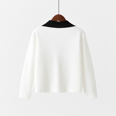 Kurze strukturierte Strickjacke - Irène