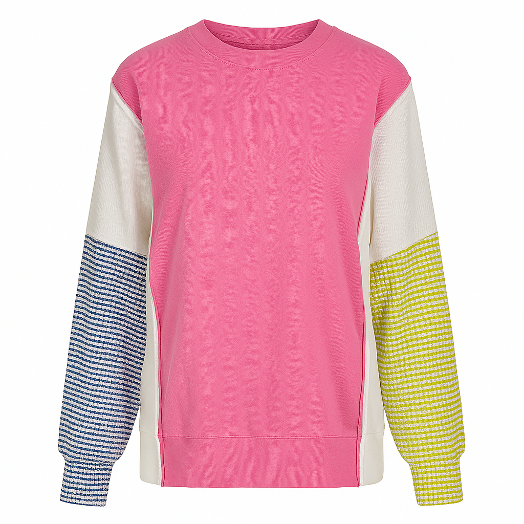 Mehrfarbiges langärmeliges Freizeit-Sweatshirt - Maelis