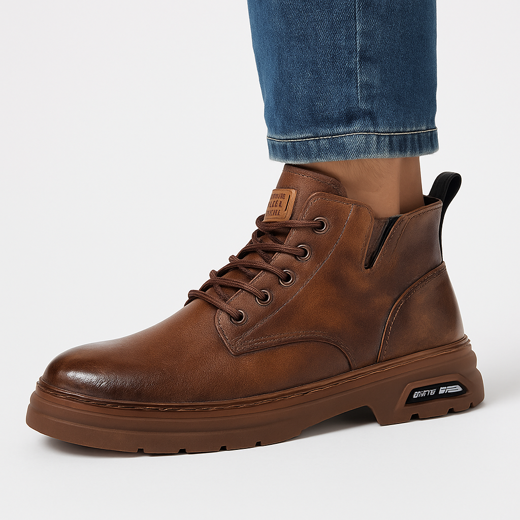 Lässige Herren-Stiefeletten aus Leder - Roderick
