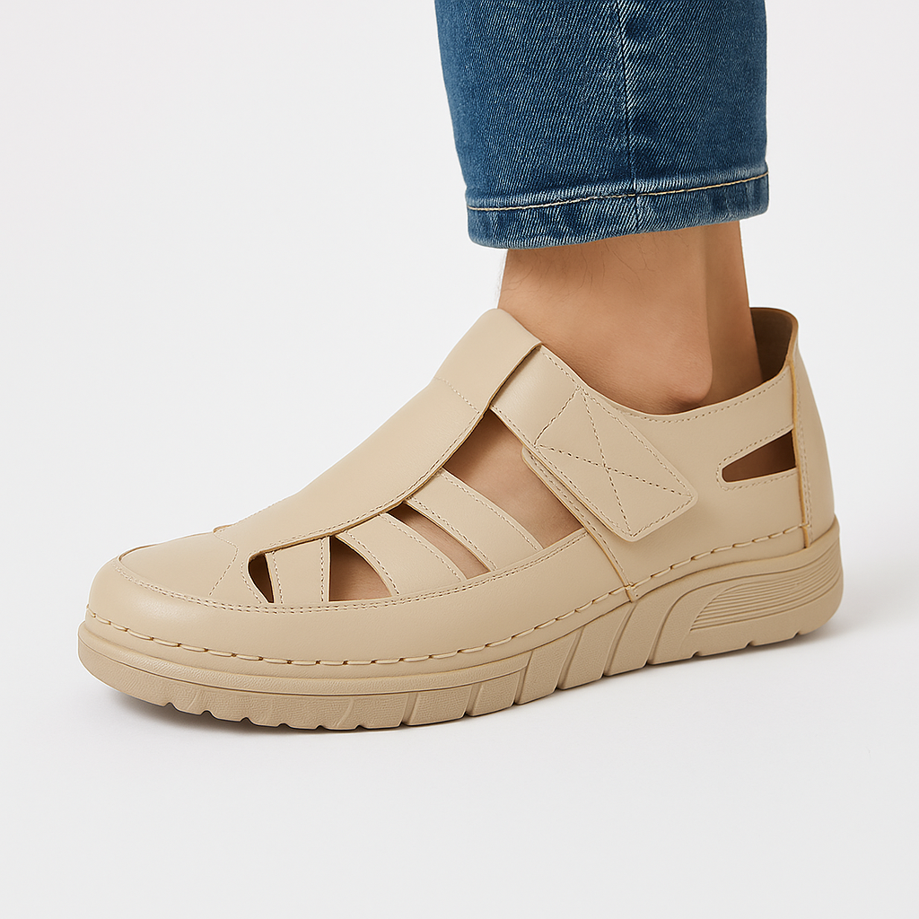 Orthopädische Ledersandalen für Frauen - Lander