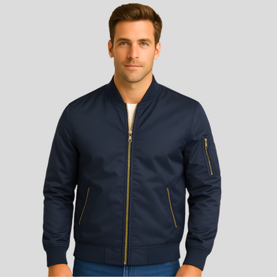 Herren-Bomberjacke mit Metallreißverschlüssen - Timothy