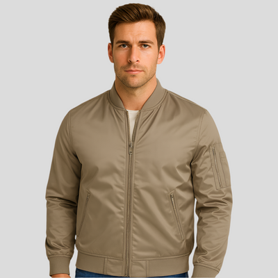 Herren-Bomberjacke mit Metallreißverschlüssen - Timothy