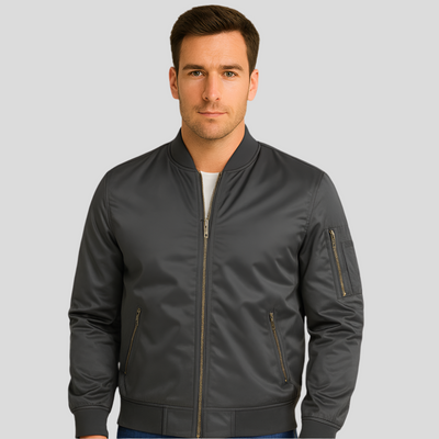 Herren-Bomberjacke mit Metallreißverschlüssen - Timothy