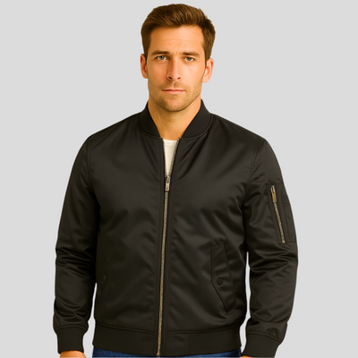 Herren-Bomberjacke mit Metallreißverschlüssen - Timothy