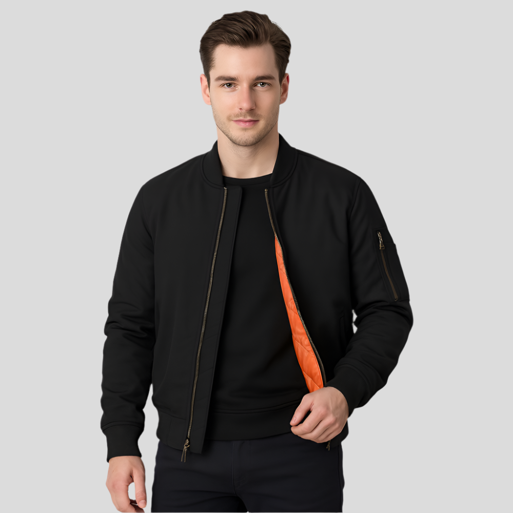Herren-Bomberjacke mit Innenfutter - Julian