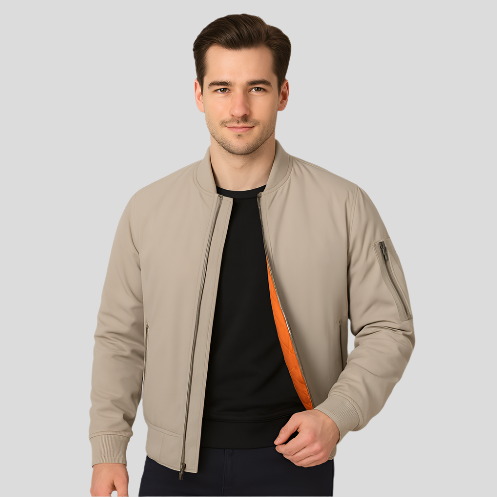Herren-Bomberjacke mit Innenfutter - Julian
