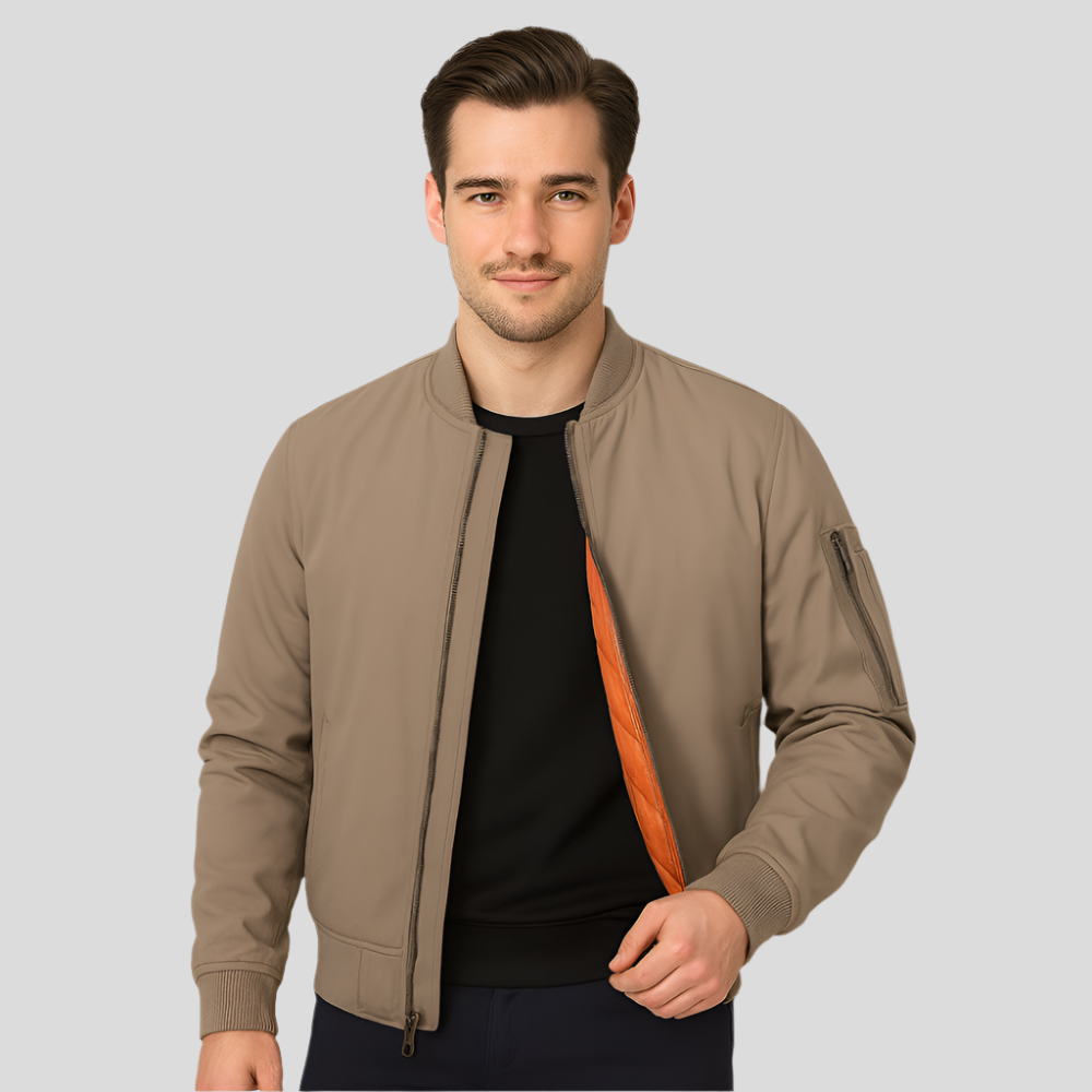 Herren-Bomberjacke mit Innenfutter - Julian