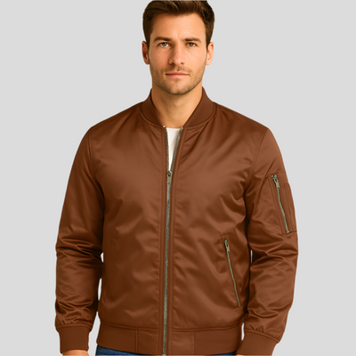 Herren-Bomberjacke mit Metallreißverschlüssen - Timothy