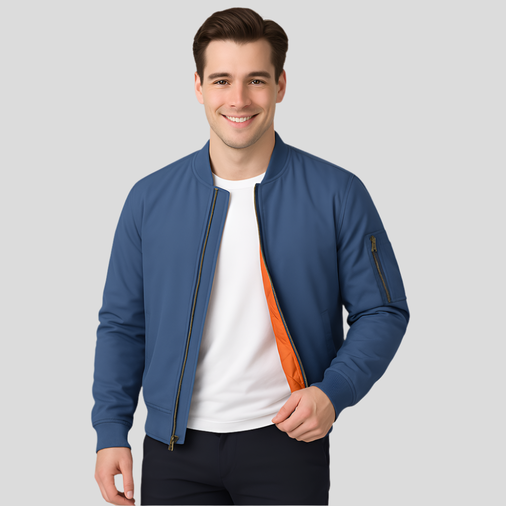 Herren-Bomberjacke mit Innenfutter - Julian