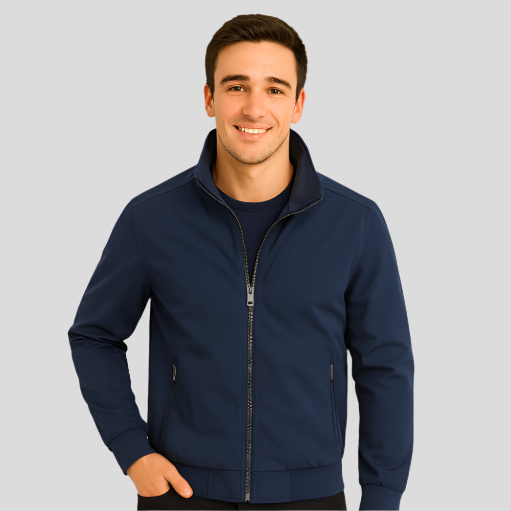 Leichte Herrenjacke mit Reißverschluss - Brad
