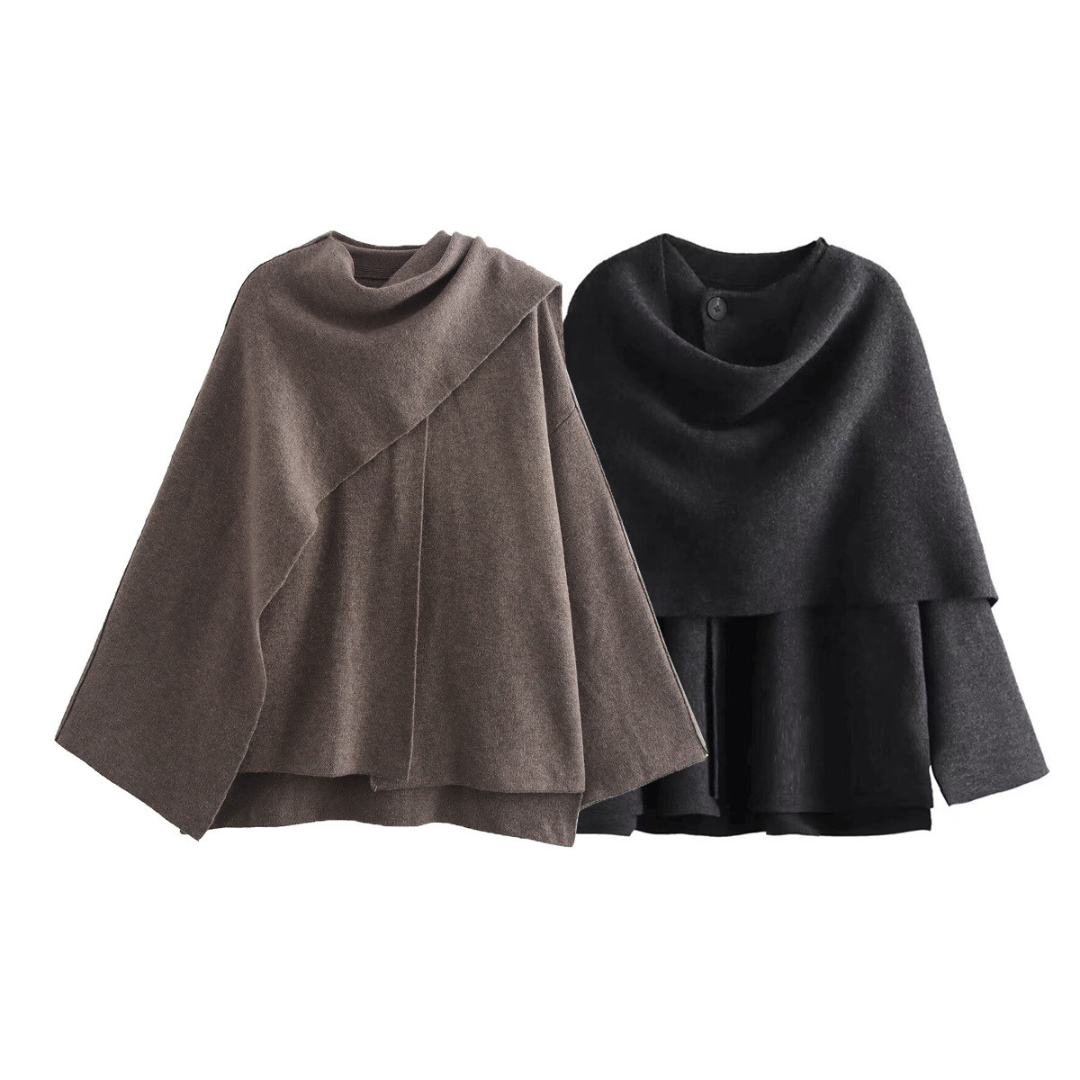 Damenumhang eleganter moderner Schnitt weicher Stoff - Doriane