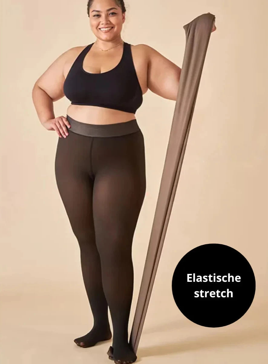 Damen-Thermostrumpfhose mit Fleece-Futter - Delphine