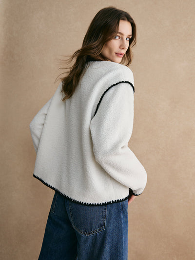 Damen-Fleecejacke mit Paspel - Annalise