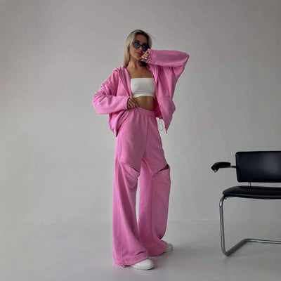 Damen-Loungewear-Set mit Kapuze - Maribel