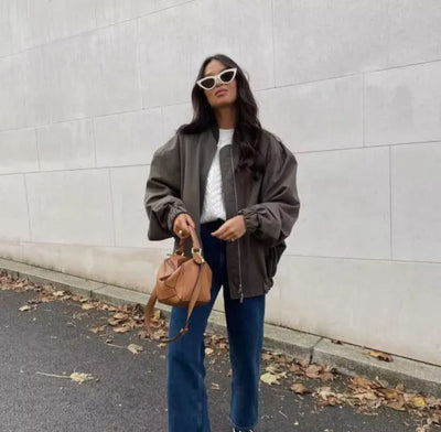 Leichte Oversize-Bomberjacke für Damen - Misty