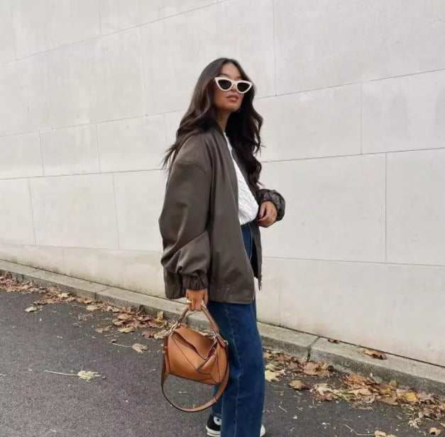 Leichte Oversize-Bomberjacke für Damen - Misty