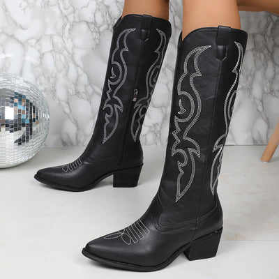 Cowboystiefel aus Leder für Frauen - Nereyda