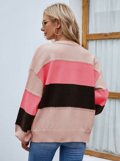 Damenstrickjacke mit Knöpfen - Coralie
