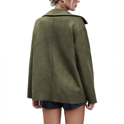 Damenjacke aus Wildleder mit Knöpfen - Valay