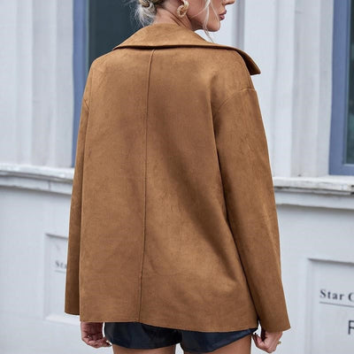 Damenjacke aus Wildleder mit Knöpfen - Valay