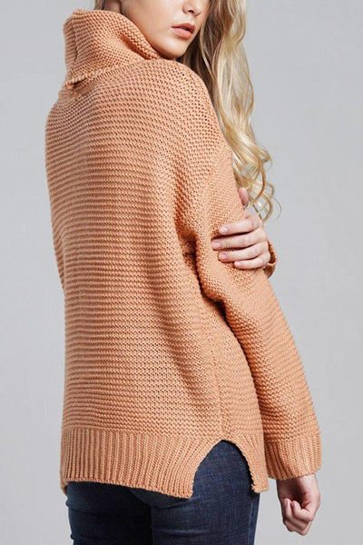 Damen-Rollkragenpullover aus Grobstrick - Alice