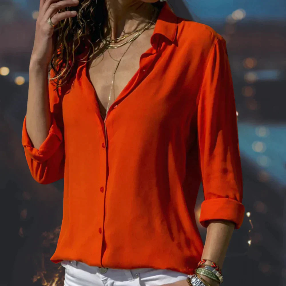 Tina - Chiffonbluse für starke Frauen