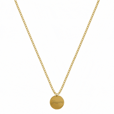 Coin Kette Schrift