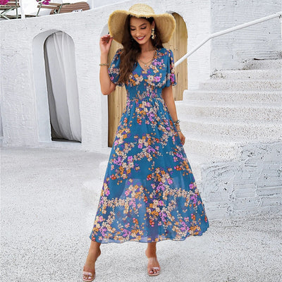 Sylvie - stylisches Blumenkleid für den Sommer