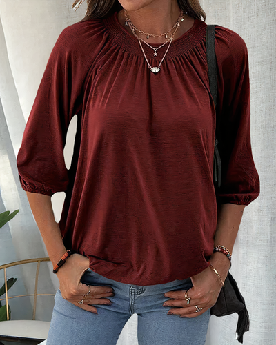 ESTELLE - Stylische 3/4-Ärmel-Bluse