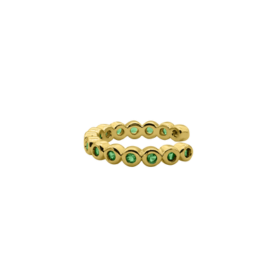 Emerald Glory Earcuff 14K Vergoldet