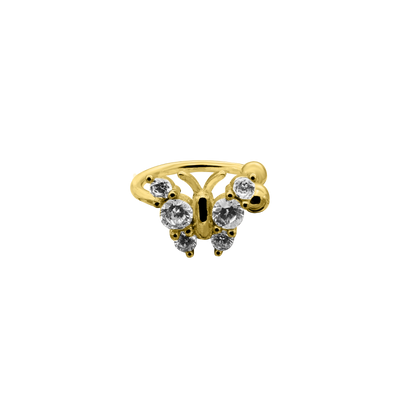 Butterfly Earcuff 14K Vergoldet