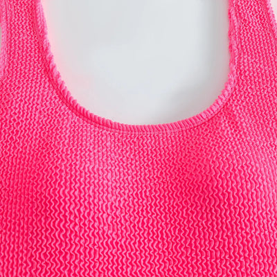 Ocean Chic - Champagnerwellen Bonbonfarben Einteiliger Badeanzug