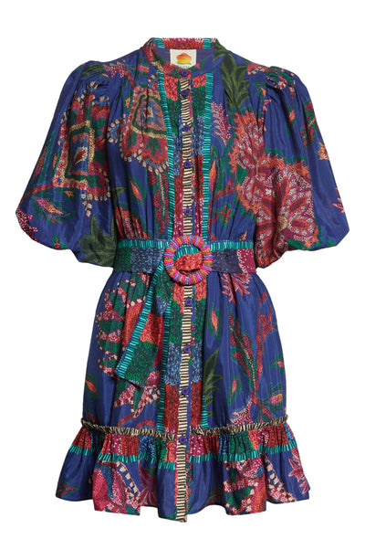 Missisa - Minikleid aus Baumwollmischung mit Gürtel