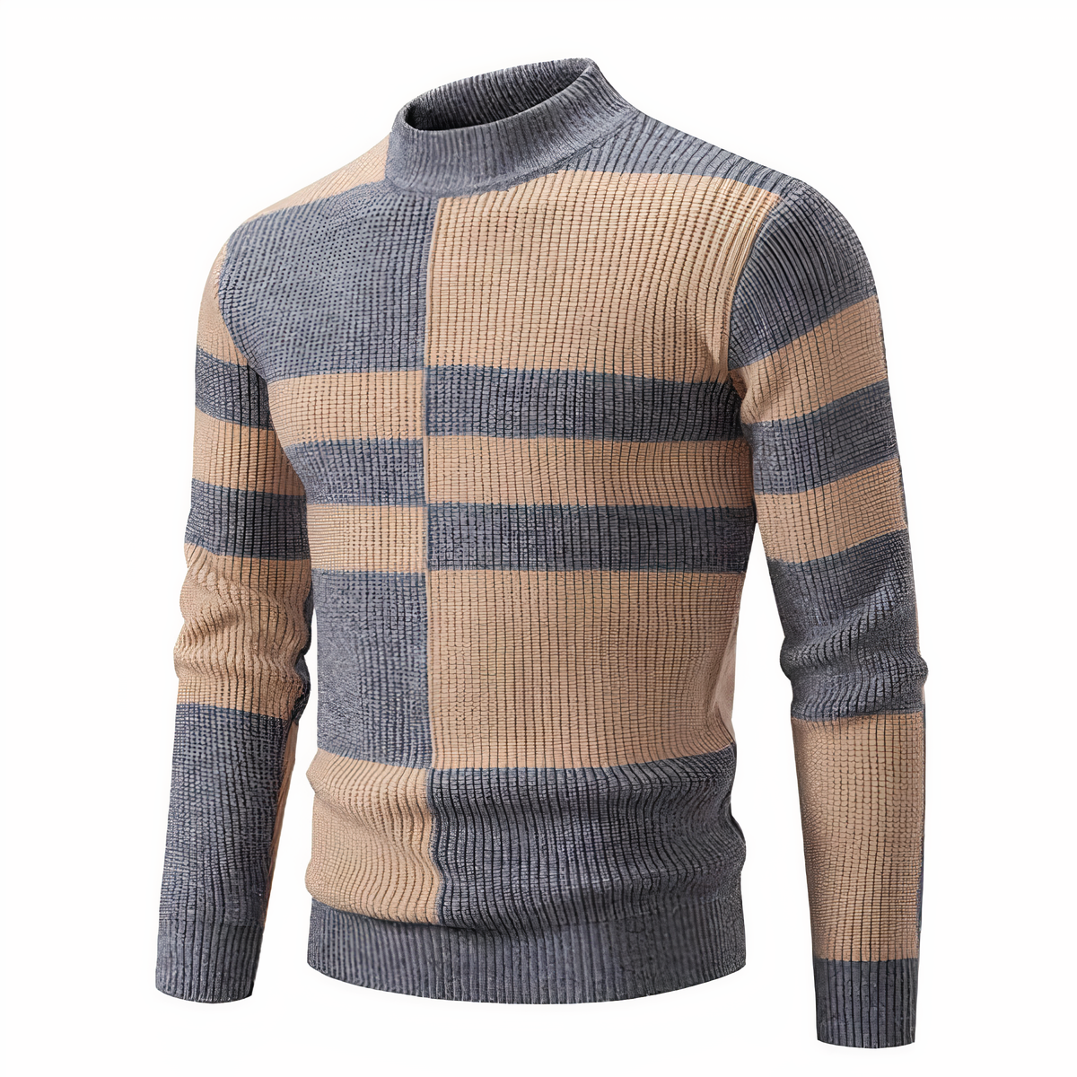 FRANCE - Gestrickter Patchwork-Pullover für Männer