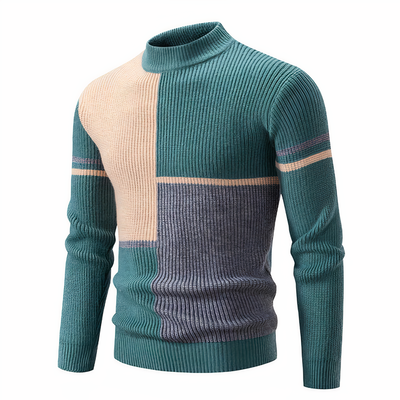 FRANCE - Gestrickter Patchwork-Pullover für Männer
