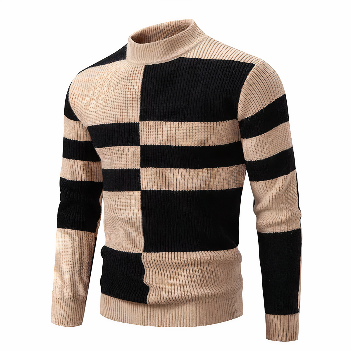 FRANCE - Gestrickter Patchwork-Pullover für Männer
